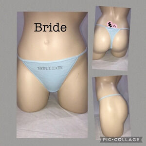 Cotton Sisters Size Medium “Bride” Thong New With Tags